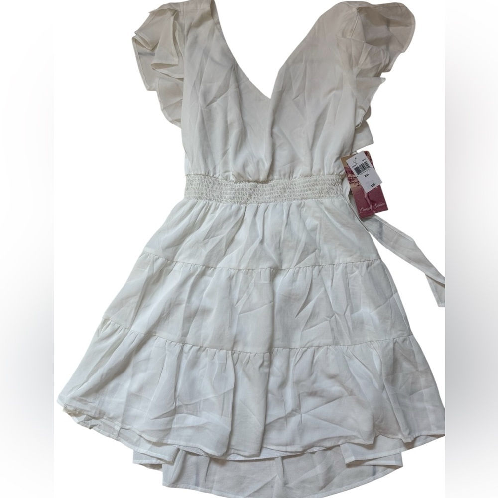 Emerald Sundae Juniors Short Sleeve Fit + Flare Dress - Picture 5 of 5